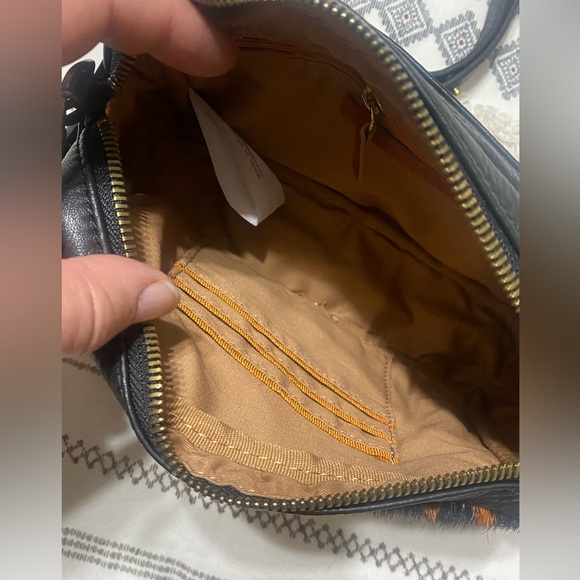 HOBO calf hair leather leopard printed crossbody purse. NWOT. - Picture 13 of 14